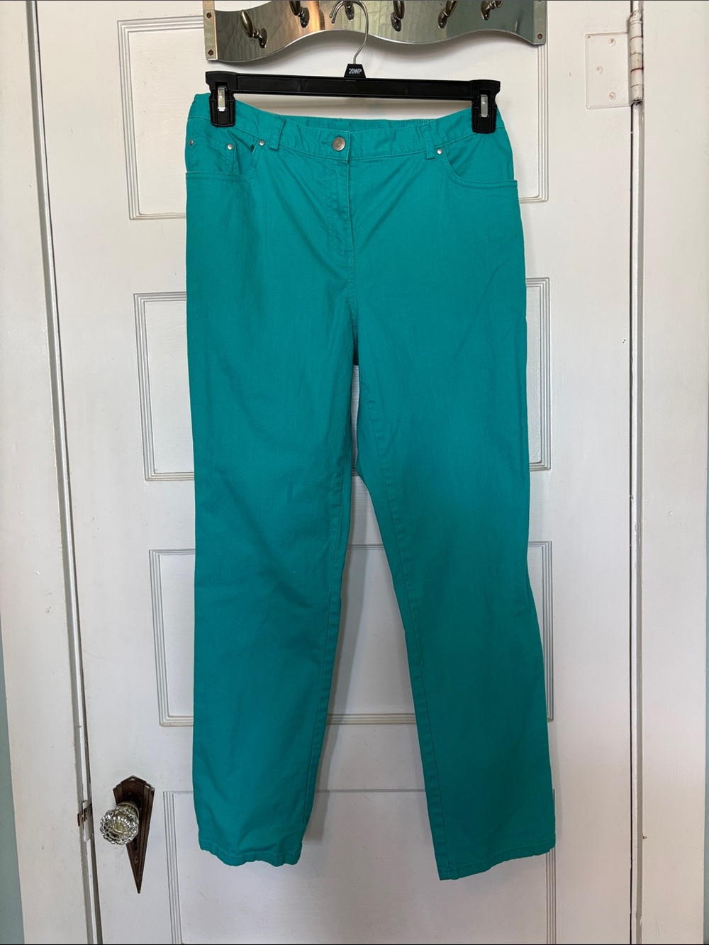 Ruby Rd. Teal Straight Leg Pants Size 8
